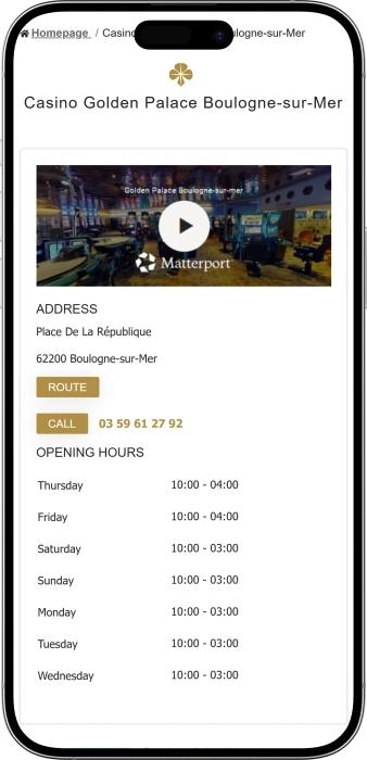 Casino Golden Palace Boulogne-sur-Mer App
